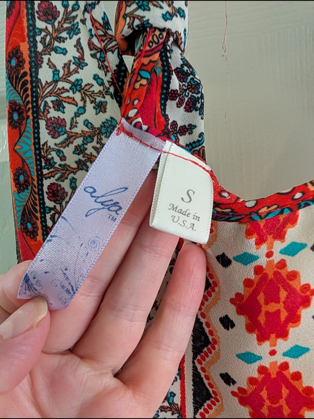 Boho Red Racerback Tank Top - Picture 4 of 6
